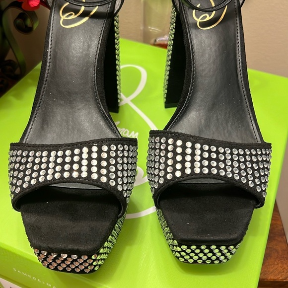 Sam Edelman Nellie Glitz Heels in Blacksue - Picture 4 of 17